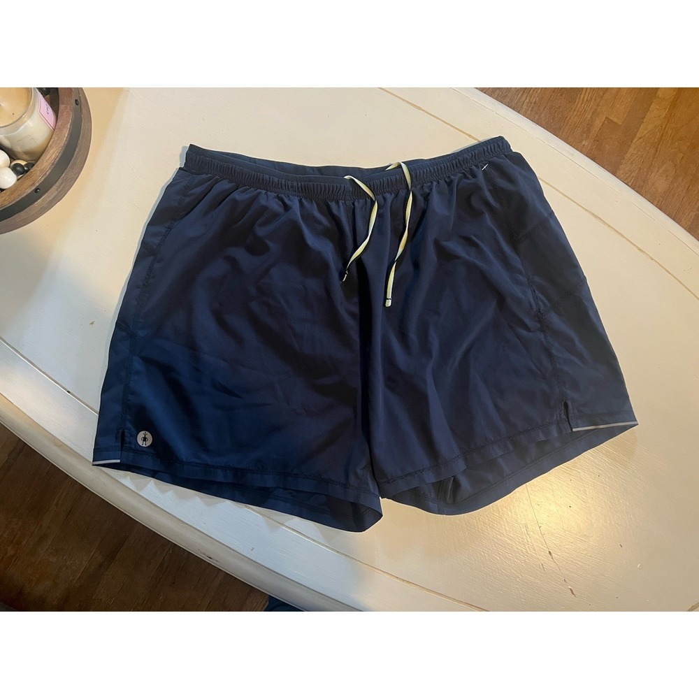 Smartwool Active Shorts Mens XL Navy Performance Athletic Drawstring